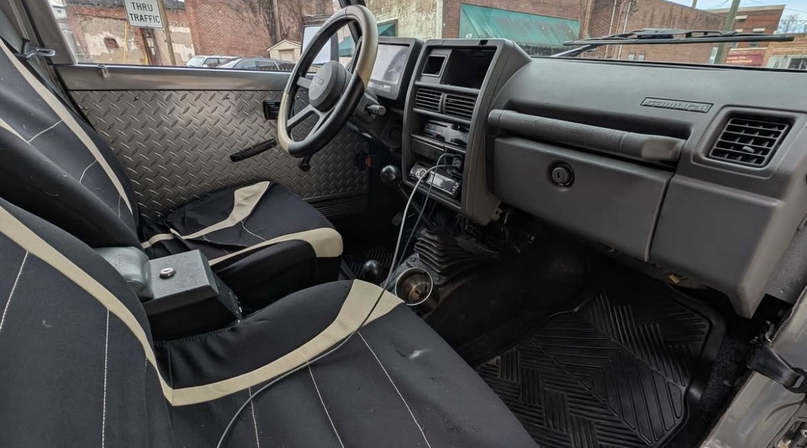 View of the Interior Dashboard from the Passenger Side
