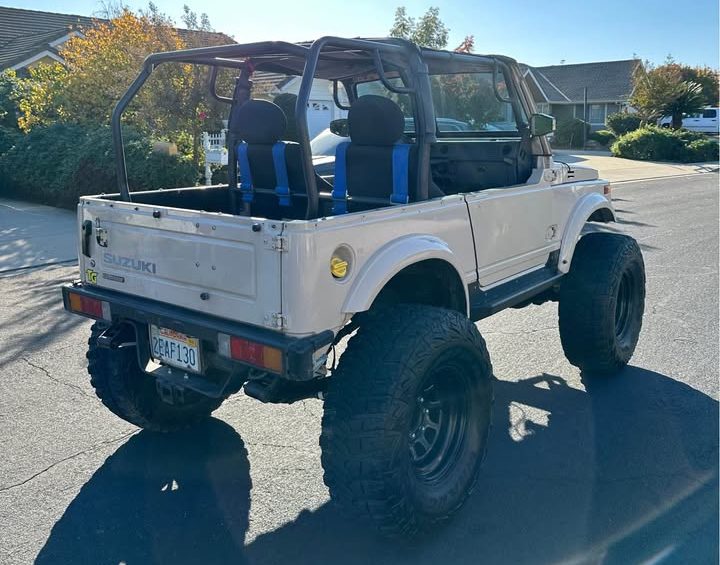 View of the Samurai from the Rear Passenger Side