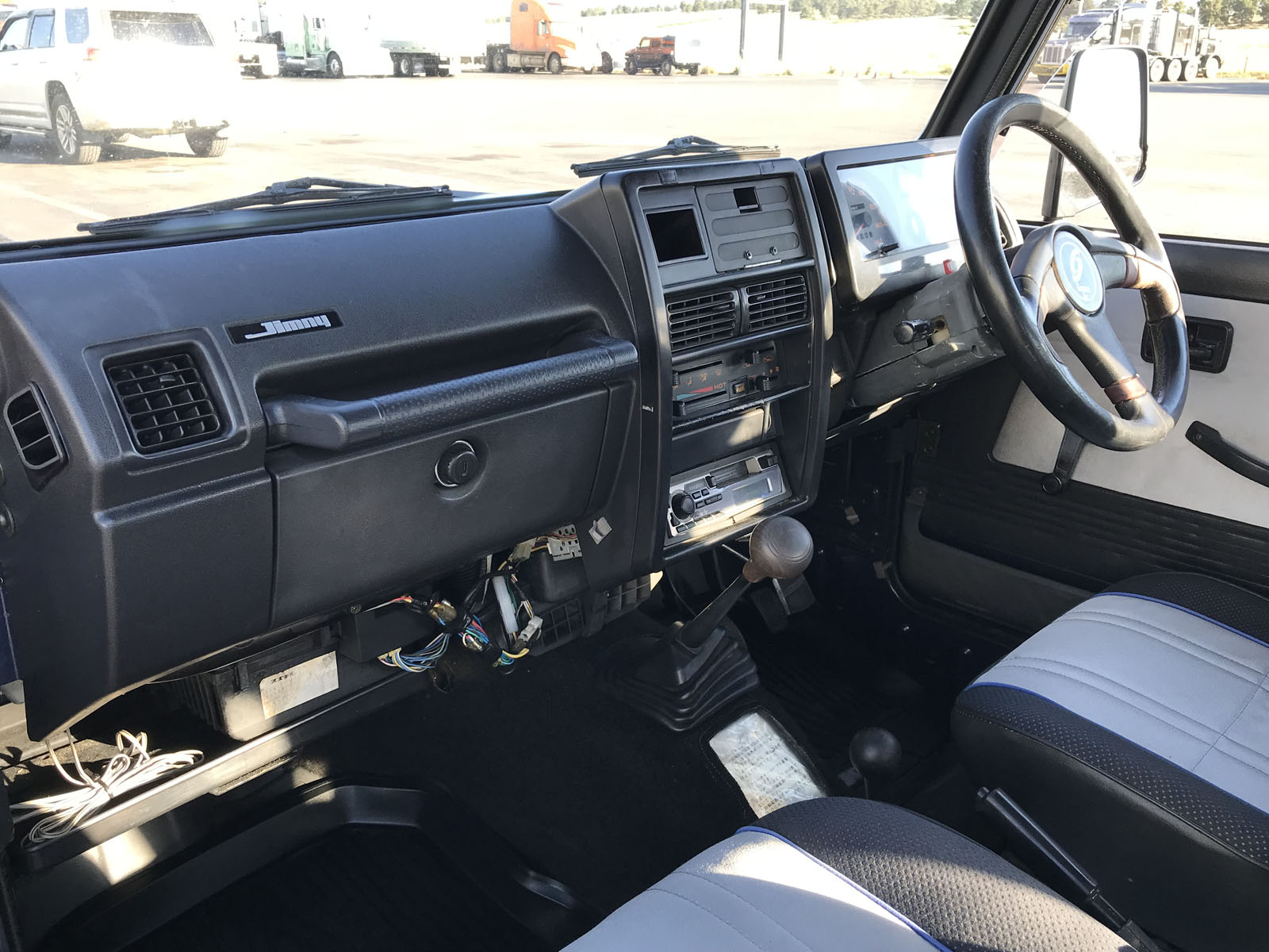 View of the RHD Dashboard from the Passenger Side